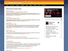 Tablet Screenshot of mahavishnuproject.com